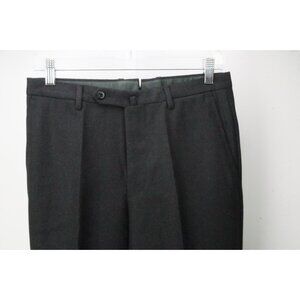 Incotex Dark Gray Woven Wool Dress Pants Trousers 44 EU Brand NEW